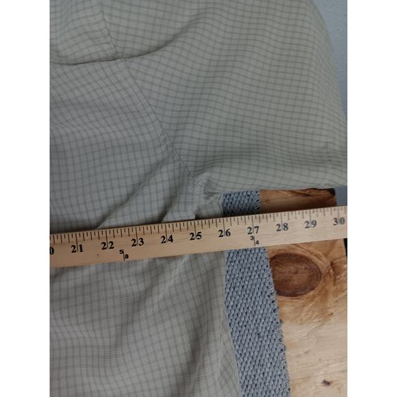 Woolrich Shirt Men's XL Beige Barley Outdoor Breathable Checkered Modal Blend - Picture 9 of 11